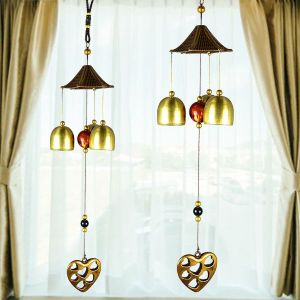 Fengshui Heart Wind Chimes Home Positive Energy 