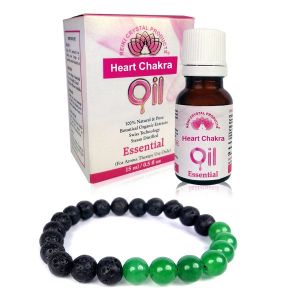 Heart Chakra Essential Oil -15 ml with Aroma Therapy Bracelet