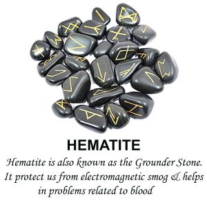 Hematite Rune Set 25 Pc