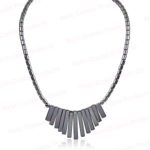 Natural Hematite Crystal Stone Necklace