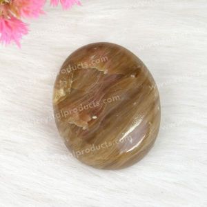 Yellow Honey Calcite Palm Stone Big Size 5 cm Approx
