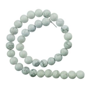 Howlite 10 mm Round Loose Beads for Jewelery Making Bracelet, Necklace / Mala