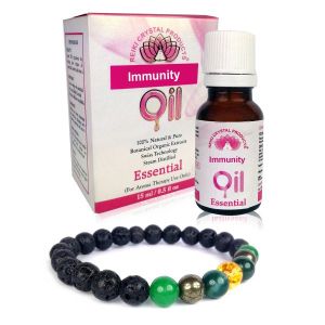 Immunity Essential Oil -15 ml with Aroma Therapy Bracelet