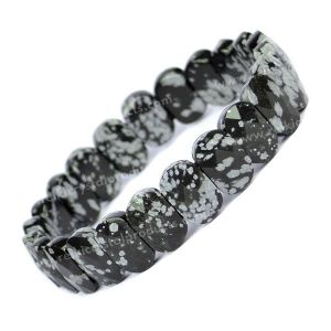 Snowflake Obsidian Exotic Bracelet