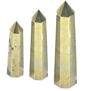 Pyrite Crystal Pencil / Obelisks