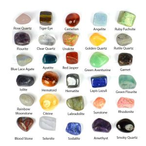  Reiki Crystal Products 30 Chakra Tumble Stones Kit 