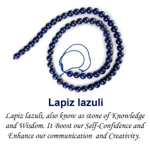 Lapis Lazuli 6 mm Round Loose Beads for Jewelery Making Bracelet, Necklace / Mala