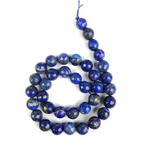 Lapis Lazuli 10 mm Faceted Loose Beads for Jewelry Making Bracelet, Necklace / Mala