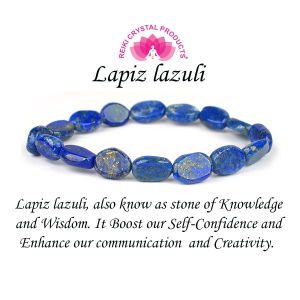 Lapis Lazuli Oval Bead Bracelet