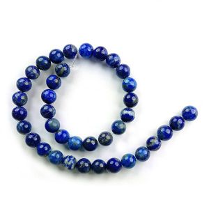 Lapis Lazuli 10 mm Round Loose Beads for Jewelry Making Bracelet, Necklace / Mala