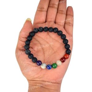 Lava 8mm Beads Thread Bracelet