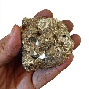  Natural AAA Pyrite Raw/Rough Cluster/Peru Pyrite for Healing 250 Gram Approx (Color : Golden)