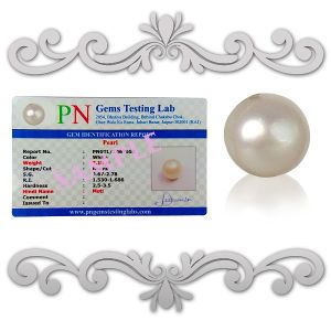 Natural Pearl/Moti Pearl Certified Gemstone