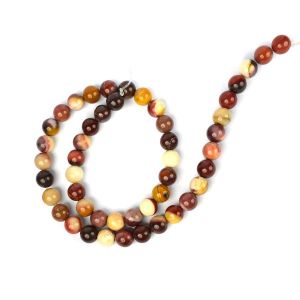Mookaite Jasper 8 mm Round Loose Beads for Jewelery Making Bracelet, Necklace / Mala