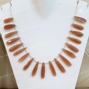 Peach Moonstone Designer Necklace