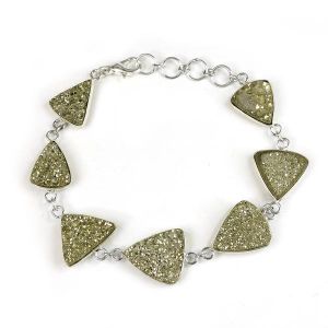 Natural Pyrite Bracelet Original Stone For Unisex
