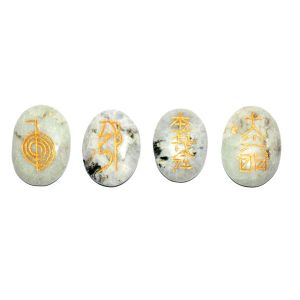 Rainbow Moon Stone Reiki Set (4pcs Symbols)