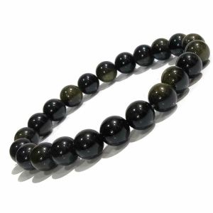Rainbow Obsidian 8 mm Round Bead Bracelet