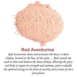 Red Aventurine Crystal / Stone Dust / Chura
