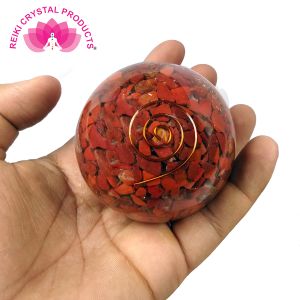 Red Jasper Orgone / Orgonite Ball - Sphere