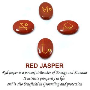 Red Jasper Arch Angel Sets 4 pcs