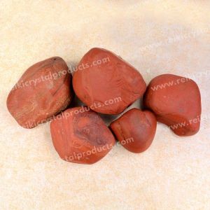 Red Jasper Round Shape Raw Rough Stones
