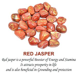 Red Jasper Rune Set 25 Pc