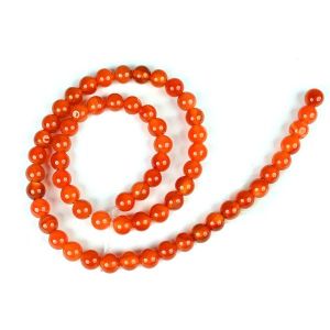 Red Onyx 6 mm Round Loose Beads for Jewelery Making Bracelet, Necklace / Mala