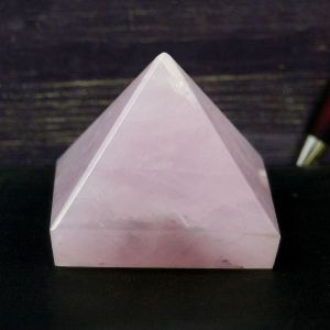 Rose Quartz Pyramid for Reiki Healing / Grid and Vastu Correction