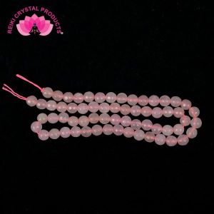 Rose Quartz 6 mm Faceted Beads for Jewelery Making Bracelet, Necklace / Mala