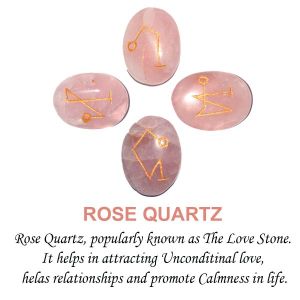 Rose Quartz Arch Angel Sets 4 pcs