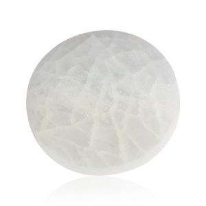 Natural Selenite Small Size Coaster 10cm Approx.
