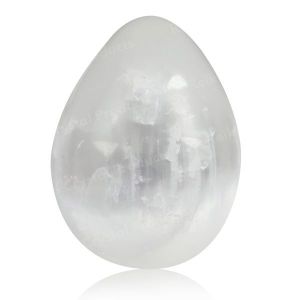 Natural Selenite Crystal Egg 6cm