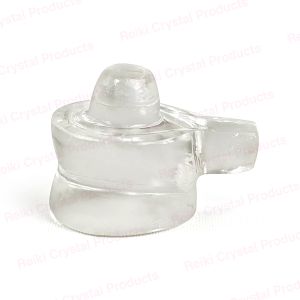 Clear Quartz Crystal Stone Shivling Statue Clear Quartz Shiva Lingam for Pooja Home 1Inch Approx