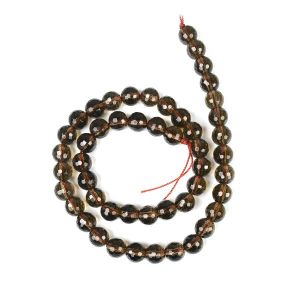 Smoky Quartz 8 mm Faceted Beads for Jewelery Making Bracelet, Necklace / Mala
