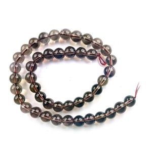 Smoky Quartz 10 mm Round Loose Beads for Jewelery Making Bracelet, Necklace / Mala