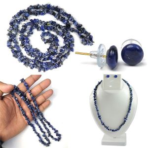 Sodalite Chip Mala / Necklace With Earring