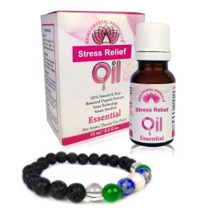 Stress Relief Essential Oil -15 ml with Aroma Therapy Bracelet
