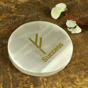 Selenite Sucess Charging Plate for Reiki Crystal Cleansing Size 3 Inch Approx