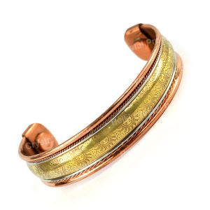 Mix Metal Adjustable free size Copper Kada / Bracelet Design-3
