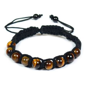 Tiger Eye Bracelet 8mm Beads Thread Bracelet