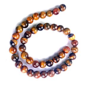Tiger Eye 10 mm Round Loose Beads for Jewelery Making Bracelet, Necklace / Mala