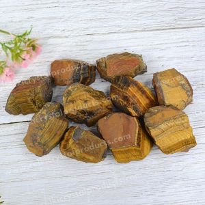 Tiger Eye Raw / Rough Stone Pack of 10 Pc
