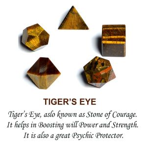 Tiger Eye Geometry 5 Pc Set