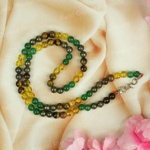Natural Wealth 6mm Round Bead Necklace