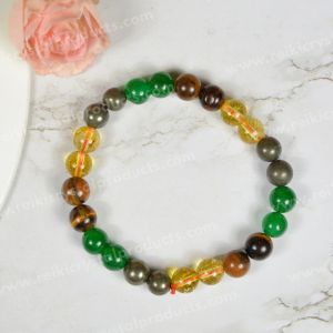 Wealth Combination 8 mm Bead Bracelet energized by Reiki Grand Master