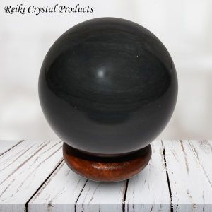 Black Obsidian Ball / Sphere for Reiki Healing / Grid and Vastu Correction