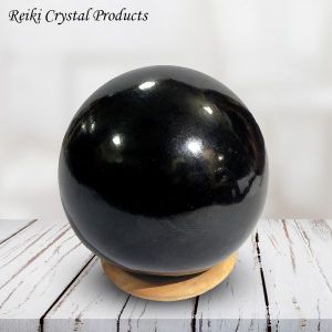 Black Tourmaline Ball / Sphere for Reiki Healing / Grid and Vastu Correction