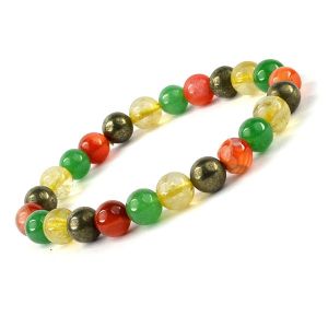 Prosperity Energized Customized 8 mm Bead Bracelet Charged by Reiki Grand Master