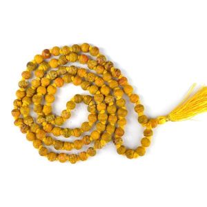 Haldi Mala Original in 108 Beads Mala Energized By Reiki Grandmaster
